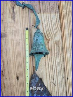 Paolo Soleri Cosanti Arcosanti Vintage Brutalist Cast Bronze Wind Chime Bell MCM