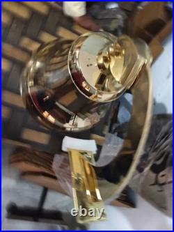 Personalised Nautical Hanging Door Bell Brass Ship 18 Big Wall Mounted Bracket