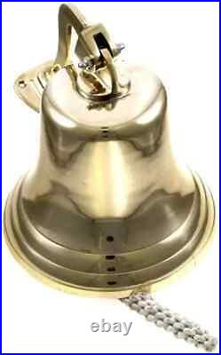 Personalize Nautical Brass Ship Bell 11 Solid Antique Maritime Wall Decor Gift