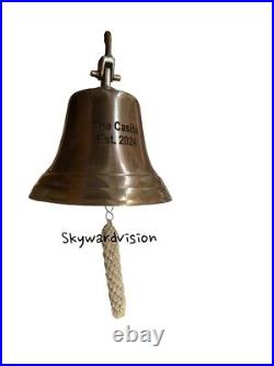 Personalized Brass Bell Door Handmade Artisan Home Decor