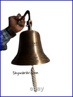Personalized Brass Bell Door Handmade Artisan Home Decor
