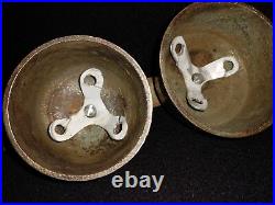 Pole Ice Cream Pony Harness Horse Shaft Bells 4 Antique Brass Graduated Chimes