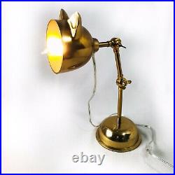 Pottery Barn Teen Brass Emily & Meritt KITTY Cat Ear TASK LAMP Desk Kid