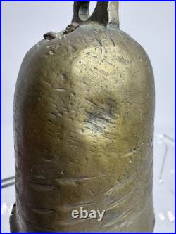 Primitive Brass Cow Livestock Bell Cone Shape Ottoman Nigeria Antique