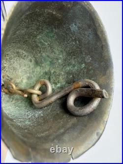 Primitive Brass Cow Livestock Bell Cone Shape Ottoman Nigeria Antique