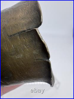 Primitive Brass Cow Livestock Bell Cone Shape Ottoman Nigeria Antique