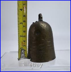 Primitive Brass Cow Livestock Bell Cone Shape Ottoman Nigeria Antique