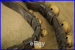 Quality Antique/Vintage Sleigh Bells on Leather Strap