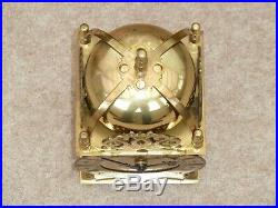 Quality Smiths Lantern Clock Solid Brass Bell Strike Mantle Carriage 91/2 High