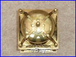 Quality Smiths Lantern Clock Solid Brass Bell Strike Mantle Carriage 91/2 High