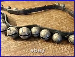 RARE 18c -30 Sleigh Bells 80Leather SIGNED&DATED Oct 1776 -L@@k