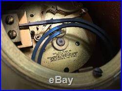 RARE 1900 Chelsea Ship's Bell Clock 4 Dial Shreve & Company Mantel Clock