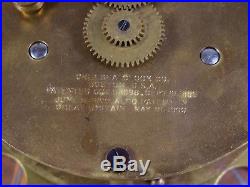 RARE 1907-8 Chelsea Commander Ship's Bell Clock 6 Dial, Bronze Case #34433