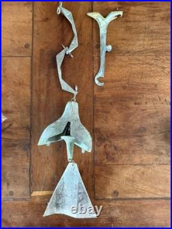 RARE Large Paolo Soleri Arcosanti Cosanti Heavy Bronze Wind Chime Bell & Mount