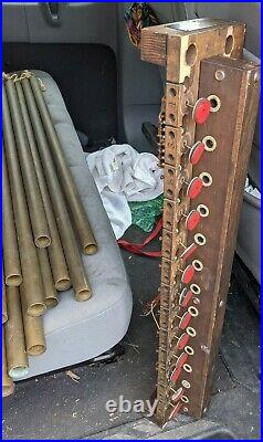 R. O. Beach Antique Percussion Band Tubular Bells 13 Orchestral Chimes Cast Brass