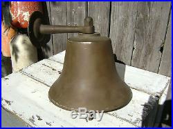 Rare 12 Inch Perko Bronze Brass Fog Signal Bell Ship Boat Yacht Sailboat Sail