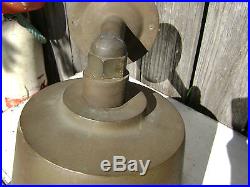 Rare 12 Inch Perko Bronze Brass Fog Signal Bell Ship Boat Yacht Sailboat Sail