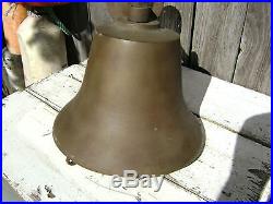 Rare 12 Inch Perko Bronze Brass Fog Signal Bell Ship Boat Yacht Sailboat Sail