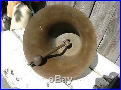 Rare 12 Inch Perko Bronze Brass Fog Signal Bell Ship Boat Yacht Sailboat Sail