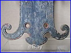 Rare ARTS and CRAFTS iron work DOOR BELL mission LARGE SIZE