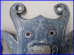 Rare ARTS and CRAFTS iron work DOOR BELL mission LARGE SIZE