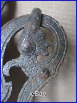 Rare ARTS and CRAFTS iron work DOOR BELL mission LARGE SIZE