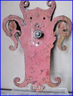 Rare ARTS and CRAFTS iron work DOOR BELL mission LARGE SIZE