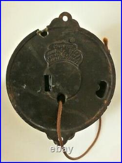 Rare Antique 1872 Brass Cast Iron Gong Boxing Ringside Fight Bell