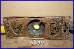 Rare Antique 1890's Ornate Cast Brass Victorian Door Bell Push Button Ringer