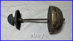 Rare Antique 1891 19th century Art Deco mechanical front turn door bell bronze