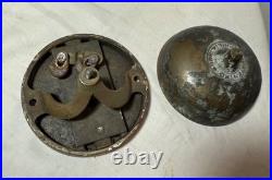 Rare Antique 1891 19th century Art Deco mechanical front turn door bell bronze