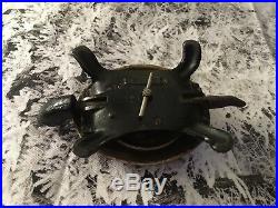 Rare Antique Brass Tortoise Clockwork Shop Desk bell. Fab Patina. Working Order