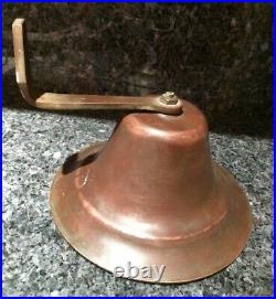 Rare Antique Collectible Brass Bell 8'