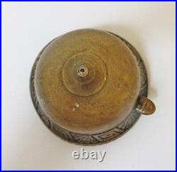 Rare Antique Eastlake Cast Brass Tap Hotel Bell Wind-Up New Departure Bell Co