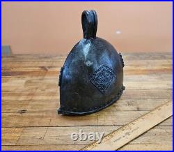 Rare Antique Solid Brass Oxen Cow Bell Heavy Handmade Farm Bell