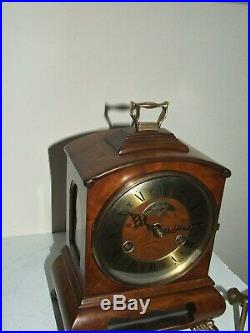 Rare Dutch Warmink/Wuba Mantle Clock, Cabinet, Pendulum Movement, 2 bells