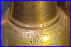 Rare Heavy Brass Religious Bell Cluster with 6 Bells & Copper Handle Sarna Bells