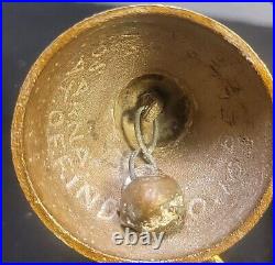 Rare Heavy Brass Religious Bell Cluster with 6 Bells & Copper Handle Sarna Bells