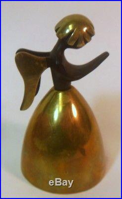 Rare MCM Walter Bosse Herta Baller ANGEL BELL Brass Bronze Vienna Austria