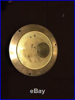 Rare Mint Vintage 4brass Chelsea Marine Mechanical Ship's Bell Clock