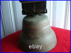 Rare Original Moser Large Swiss Bronze/Brass Cow Bell WithStrap Antique