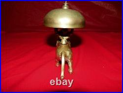 Rare Vintage Antique Ornate Desk Bell With Lion Body Base