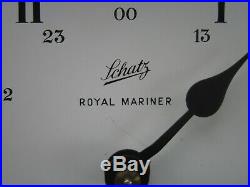 Rare Vintage Schatz Royal Mariner Ships Bell Clock and key