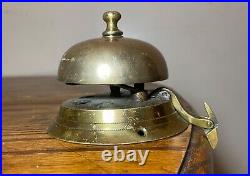 Rare antique 19th century brass Victorian countertop store dinner reception bell