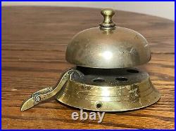 Rare antique 19th century brass Victorian countertop store dinner reception bell