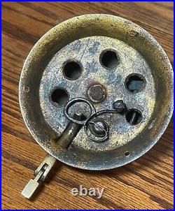 Rare antique 19th century brass Victorian countertop store dinner reception bell