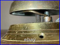 Rare antique 19th century brass Victorian countertop store dinner reception bell