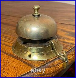 Rare antique 19th century brass Victorian countertop store dinner reception bell