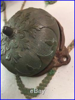 Real Deal Antique 1882 Bronze Or Brass Twist Door Bell Victorian Era One Of Kind