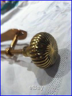 Reclaimed Antique Solid Brass Bell Pull Front Door Seldom Available Quality Item